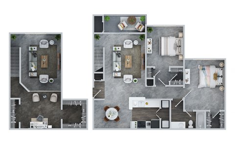 2 BED - 1 BATH | Munson East W/Loft